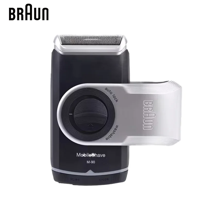 Braunn Shaver M60S Electric Razor Battery Portable Mobile Shave Washable Mini Shaver Beard Shaving Machine For Men