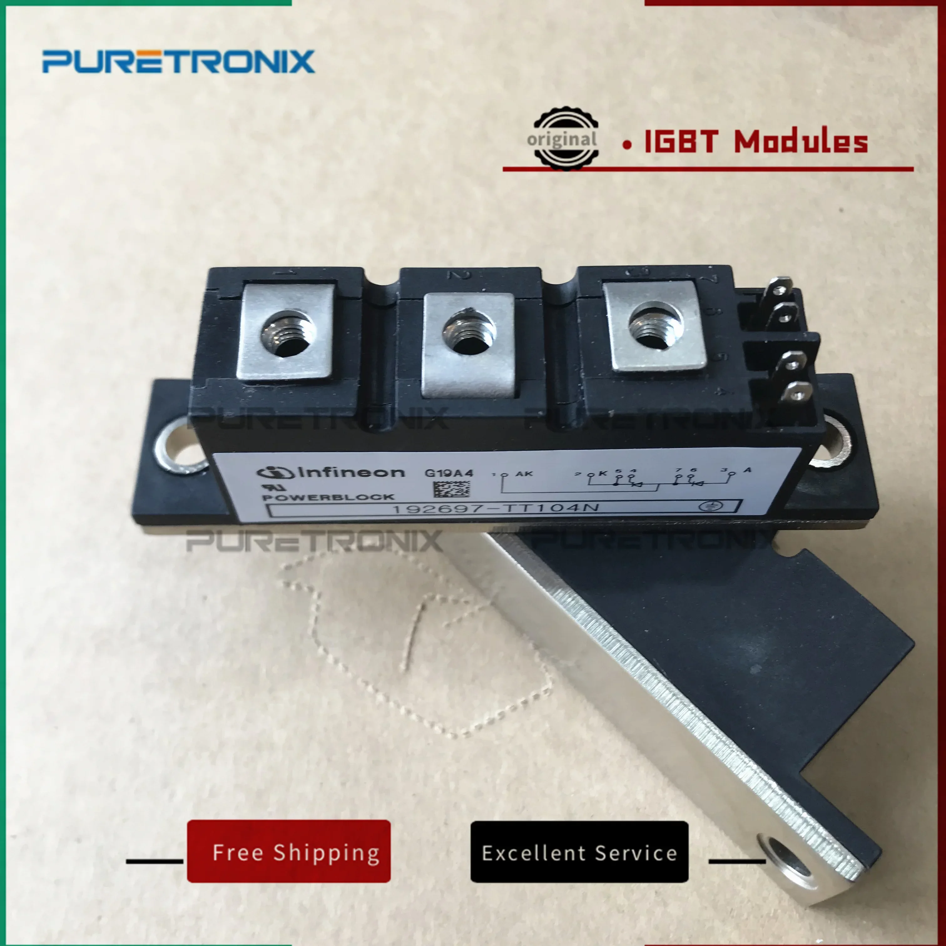 192697-TT104N TT104N14KOF TT104N16KOF TT104N12KOF TT104N-12-794591-00 Mới Ban Đầu Mô Đun Nguồn