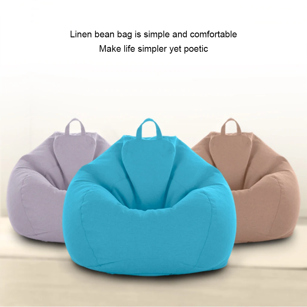 Stylish Puff Ottoman - Add Of Class To Living Room Cloth Chair Cover Puff Sofa Lazy Sofa Chair Bag Beanbag