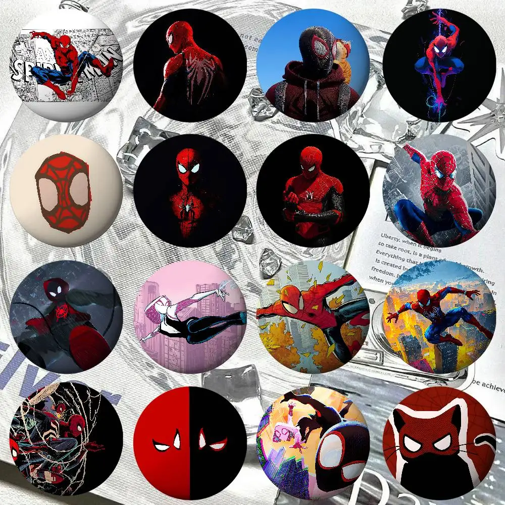 Movie-S-spider-manS Classic Badge Pins For Friend, Backpack, Clothing, Collectible Accessories, Jewelry Gift
