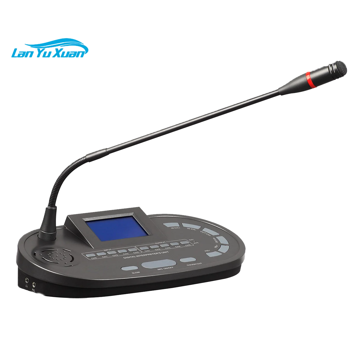 High Quality DSPPA D6312 12-Channel Simultaneous Interpretation System Translation Function Portable Design Professional Mic