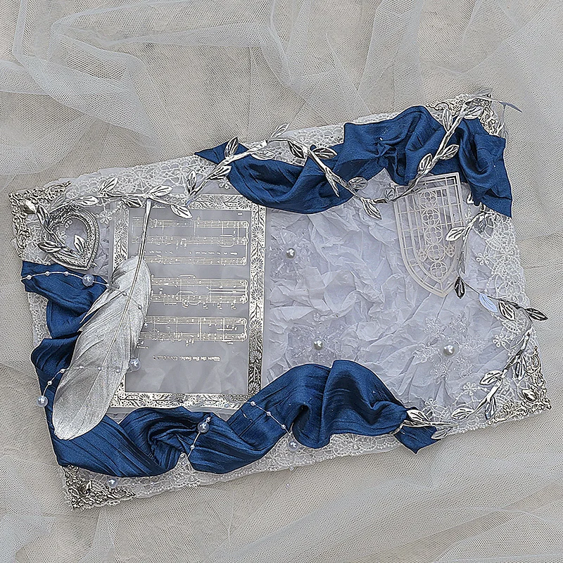 يدوية الصنع تأثيري Ita حقيبة إدراج مجلس شارة عرض المجلس ل Ita حقيبة شريطة من الدانتيل المنظم مجلس لوليتا عنصر رباعي