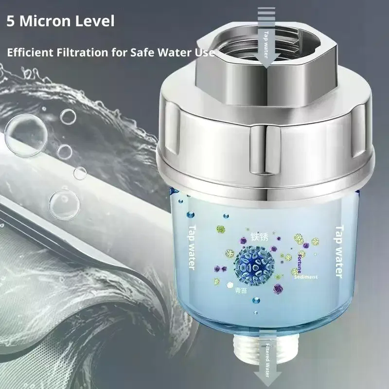 

1 шт. комплект фильтров для бытового крана, универсальный очиститель воды для кухни и ванной комнаты, хлопковый фильтр высокой плотности из полипропилена