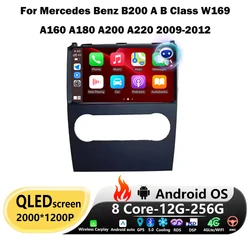 Android 16 Auto For Mercedes Benz B200 A B Class W169 A160 A180 A200 A220 2009-2012 GPS Car Radio Multimedia Head unit BT DSP 4G
