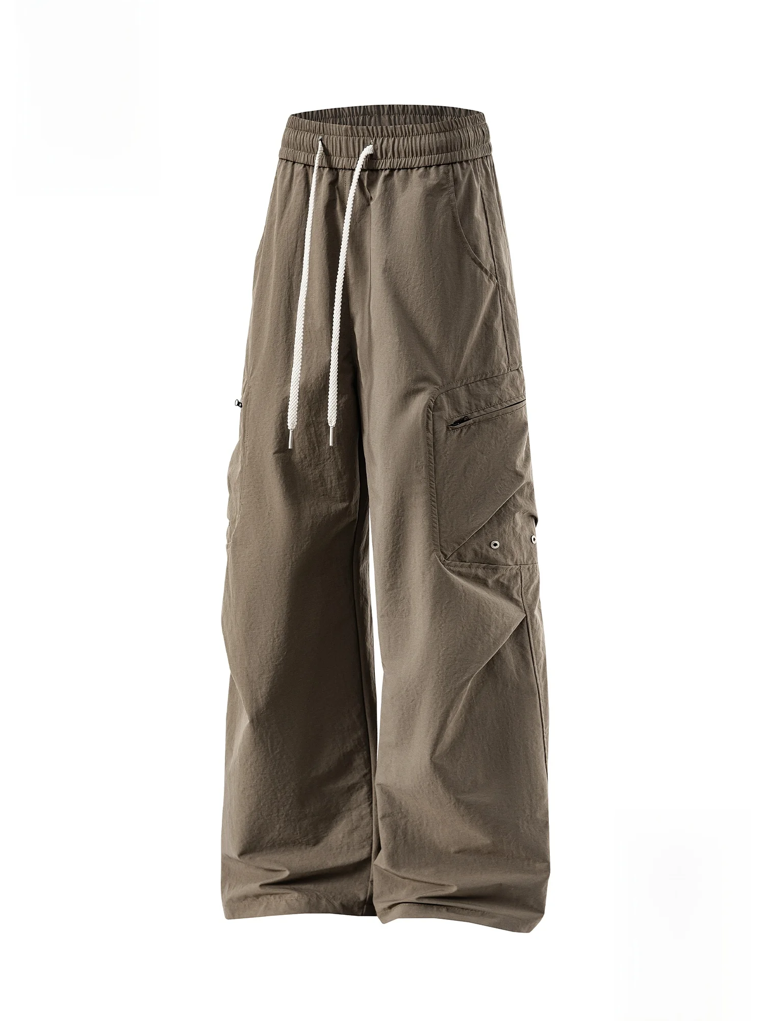 

PaulFrank Summer Vintage Casual Work Pants Men's Thin Loose Straight Leg Sports Trousers Straight Cut Loose Fit Lightweight