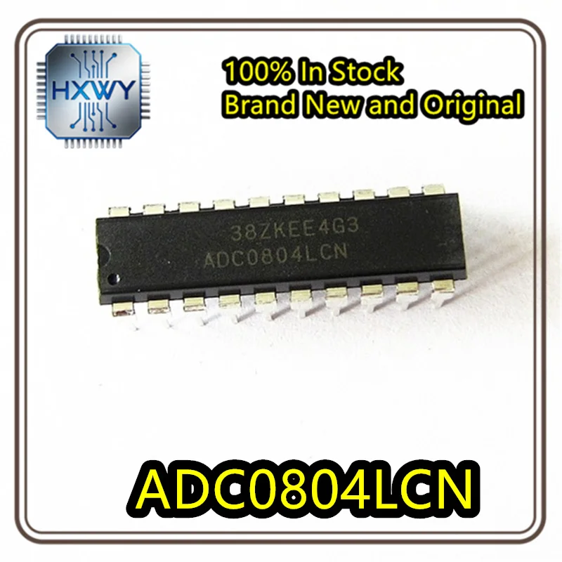 (5/20pcs) ADC0804LCN ADC0804 DIP20 Digital-to-Analog Converter IC 8-Bit ADC Original Genuine Hot Selling Electronic IC Original