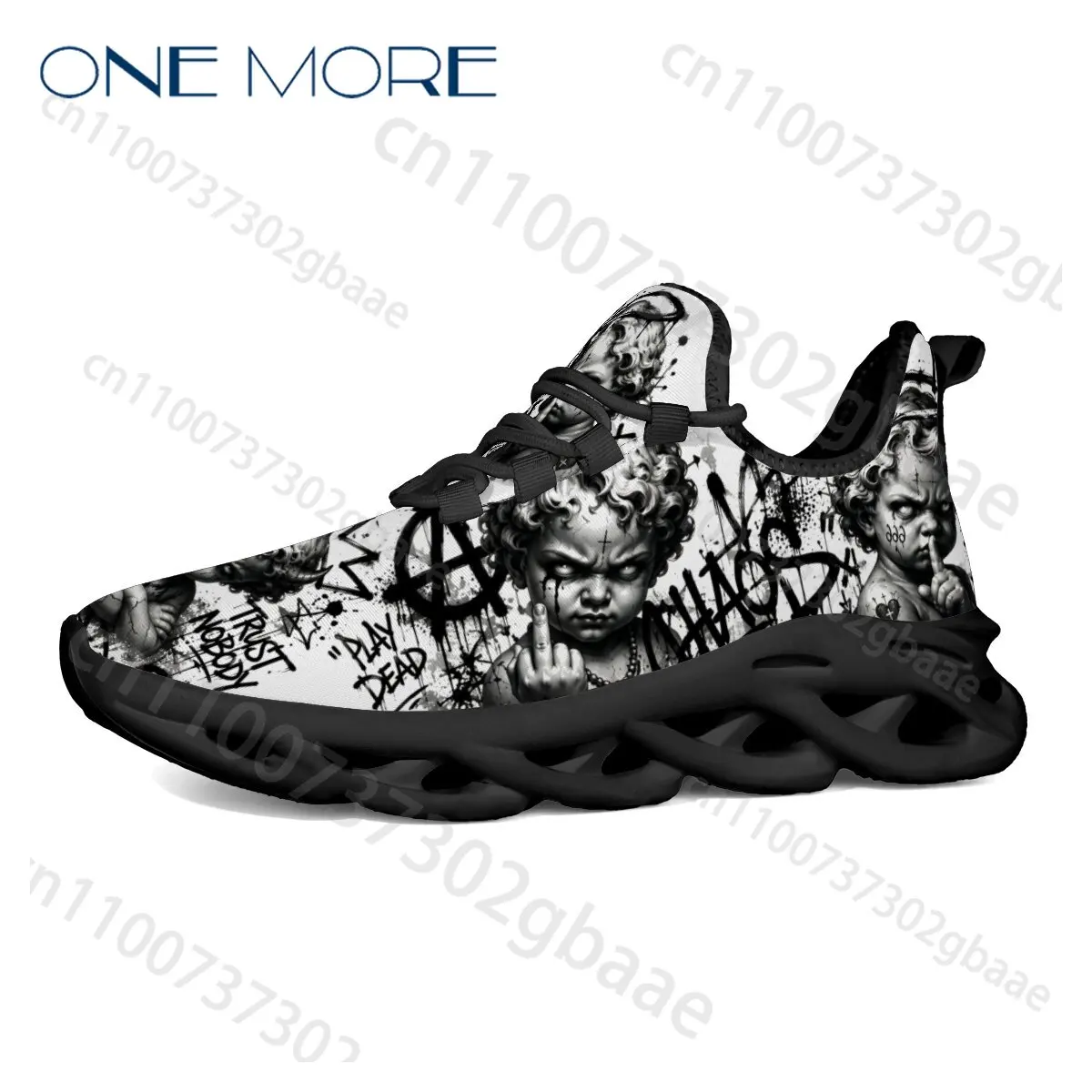 Gothic Skeleton Mexican Day of The Dead Style Man Woman Sneakers Cool Full Coverage Non Slip Male Shoes Gift for Him