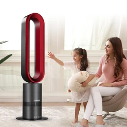 Household Tower Bladeless Fan, Cooling and Heating Air Circulation Fan, Energy Saving and Power Saving Quick Heating Heater
