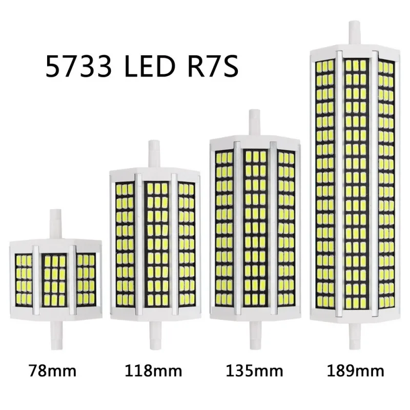 R7S Led Light 78mm 118mm 135mm 189mm 15W 20W 25W 30W RX7S Tube light J78 J118 J135 J189 halogen lamp AC85-265V