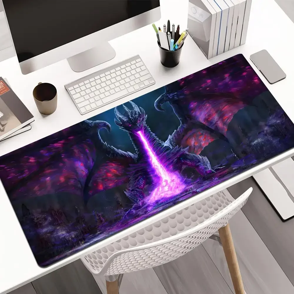 لوحة ماوس Castlevania Giant Dragon، حصير ألعاب XXL، ملحقات الكمبيوتر، وسادات توسيع لوحة المفاتيح مناسبة للعمل واللعبة