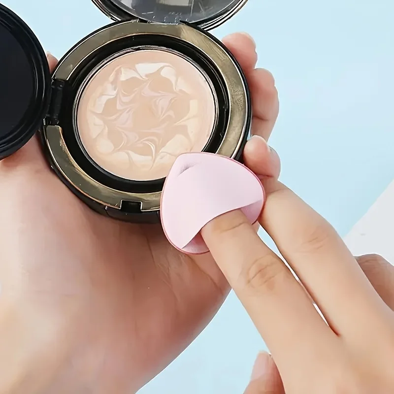 Zestaw 20 szt. gąbek do pudru z poduszką powietrzną na palec, puszki do makijażu, do podkładu w płynie, podkładu w pudrze, korektora.