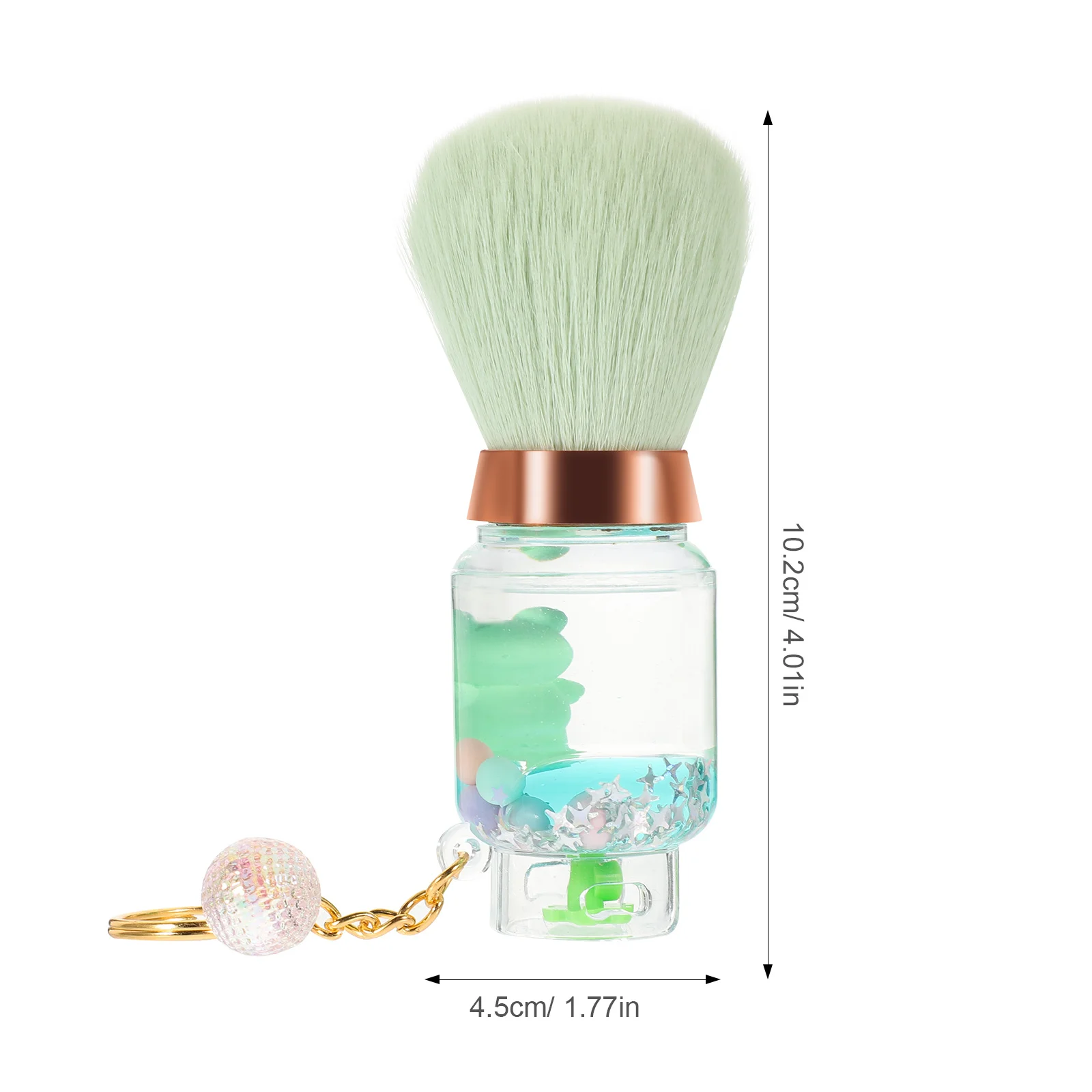 Przenośny pojemnik na gaz, pędzel do pudru sypkiego, miękkie włosie, narzędzie podróżne, pędzel do makijażu do różu i pudru do twarzy.