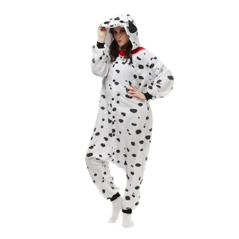 ★ Disfraz de Halloween de 101 Dálmatas, Sudadera con Capucha, Mono, Pijama, Vestido para Mujer Adulta, Cruella 2026 Nuevo ♥ Mira a mí ←_←