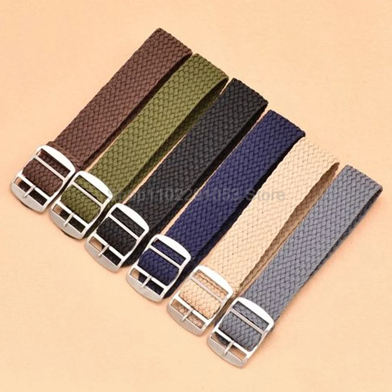 Nylon Weave Watch Strap 14mm 16mm 18mm 20mm 22mm for Men Women Bracelet Universal Watch Band Replacement Wrist Band Accessories