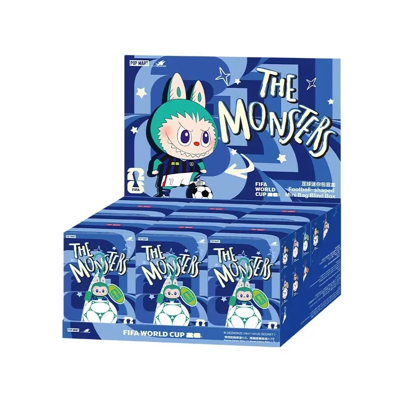 

POP MART THE MONSTERS FIFA SERIES - Football-shaped Mini Mystery Box Genuine Blind Box Guess Toys Bag Ornament Figurines Home