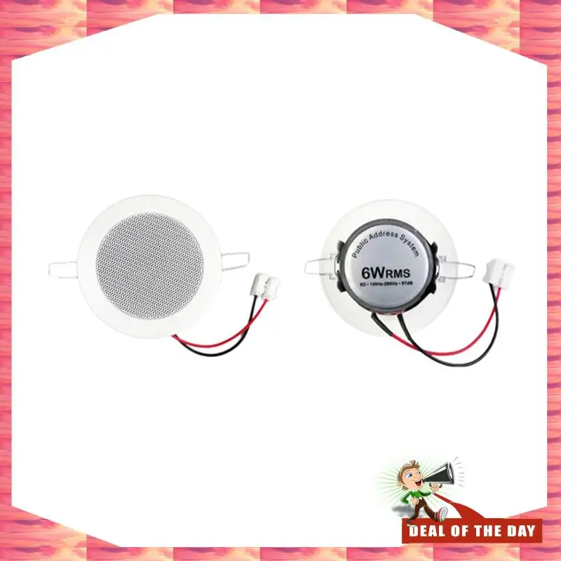 Entrega em 24 horas Banheiro 3 Polegadas 8Ohm 6W Alto-falante de teto passivo Alto-falante de teto de 3 polegadas Alto-falante de teto pequeno