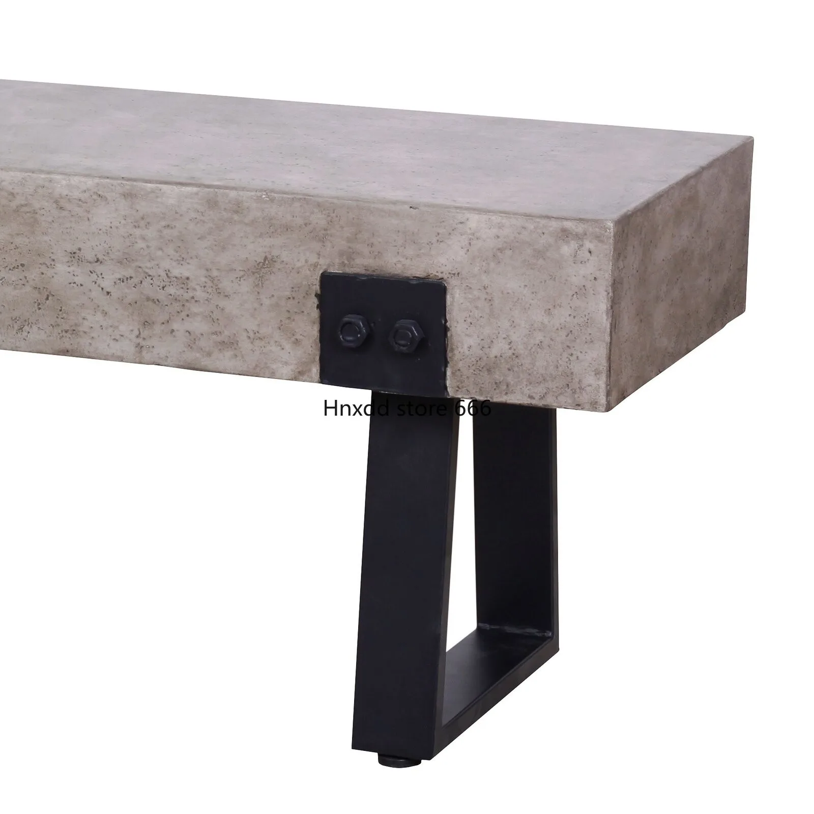 Industrial Style Modern Iron Cement Strip Low Stool Household Bed End Stool Shoe Changing Stool Customization