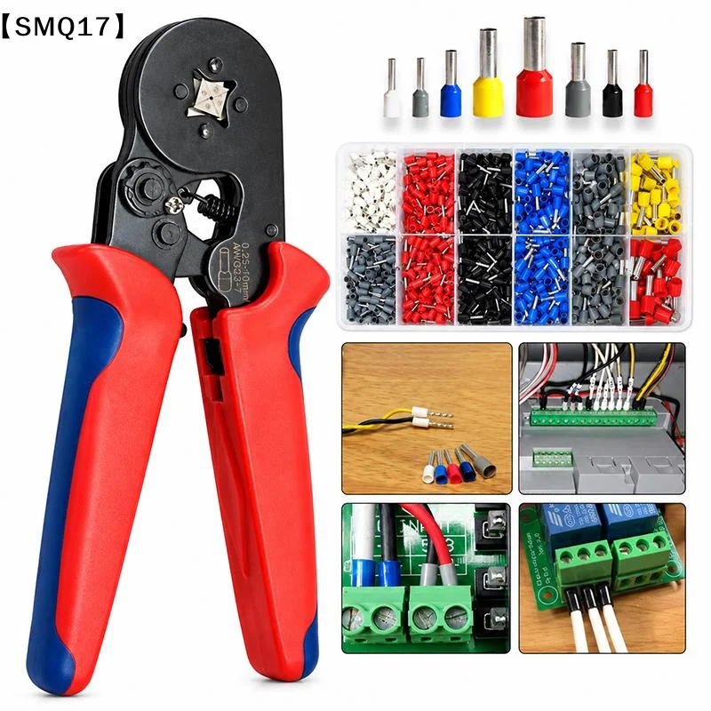Crimping Tool HSC8 6-4A Wire Stripper Crimp Connector 0.25-10mm Ferrule Pliers 1200pcs Terminals Wire Stripper Professional - view 4