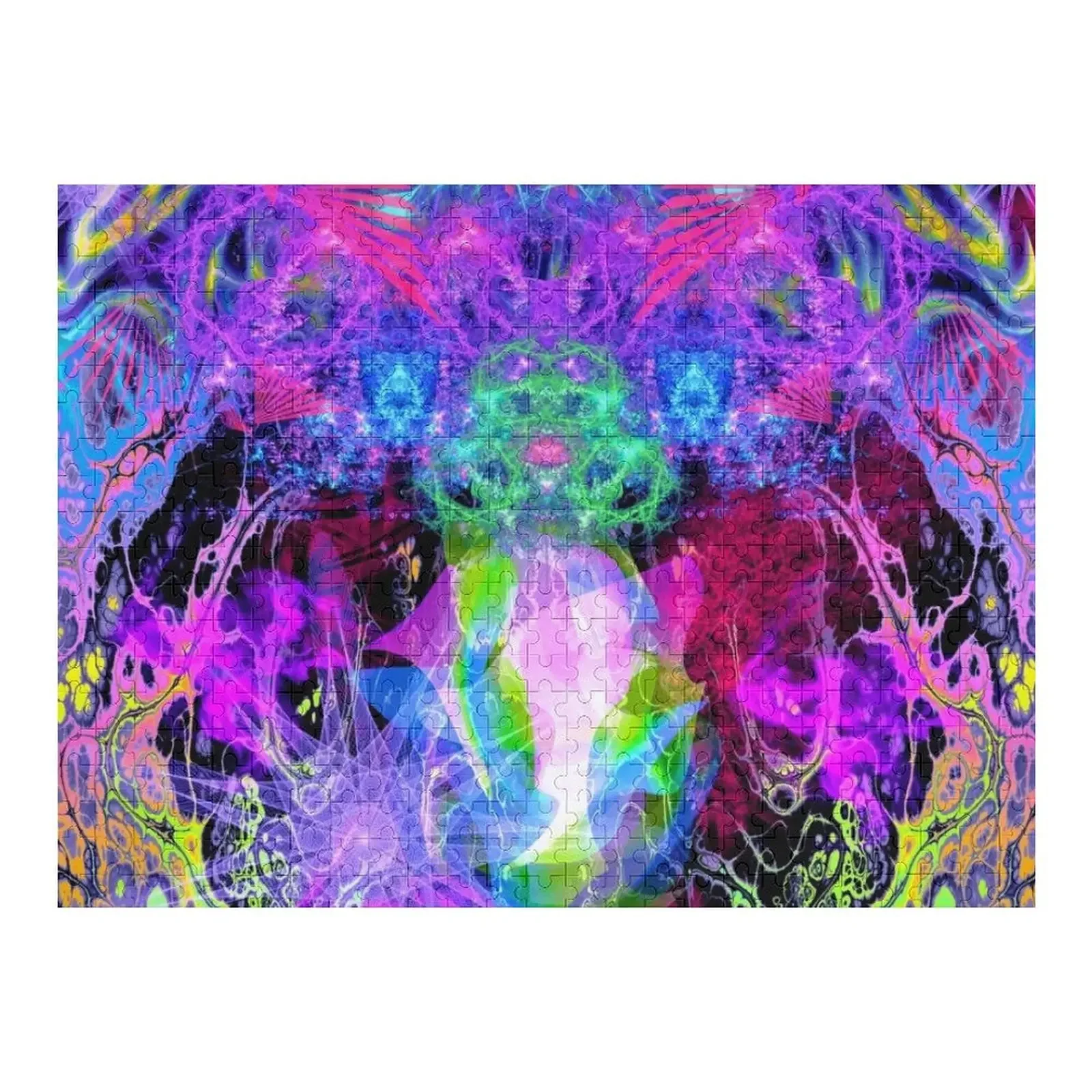 

Grip On Unreality (Blacklight) Jigsaw Puzzle Game Children With Photo Puzzle