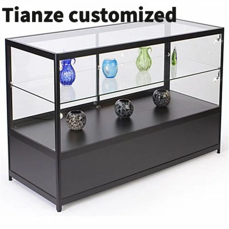 

Customized-High Quality Glass Display Showcase ExtraDisplay Show Modern Lighted Glass Display Cabinet Retail St