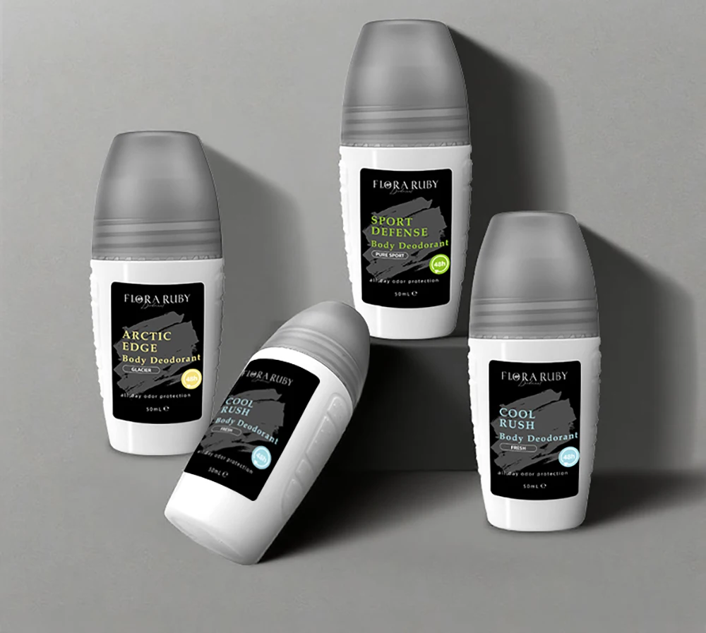 Light Grey Series Deodorant Roll On All-purpose Deodorant Roll Aluminum Free Easy To Carry 50g