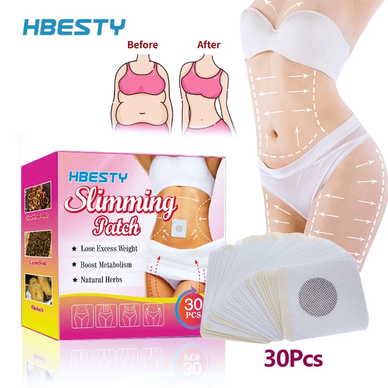 

30Pcs Slimming Patches Body Sculpting Belly Stickers Fat Burning Weight Loss Body Firming Waist Slim Navel Weight Loss Products