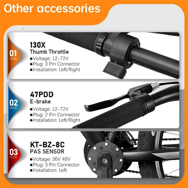 36V/48V Elektrische Sinus Welle Controller Set LCD Bunte Bildschirm Instrument Smart Display Roller Controller-X59A