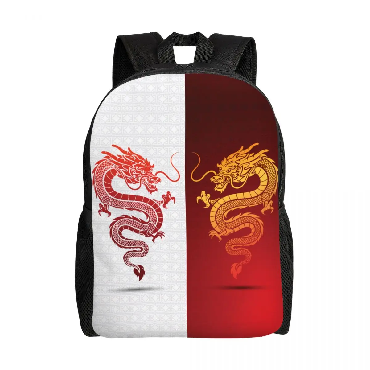 Asian Tradition Dragon Totem Travel Backpack Men Women School Laptop Bookbag Chinese Mythology College Student Daypack Bags