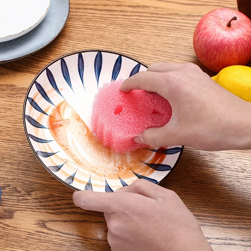 3-piece double-sided kitchen sponge - temperature sensitive, scratch free cleaning pad, suitable for bowls, plates, etc