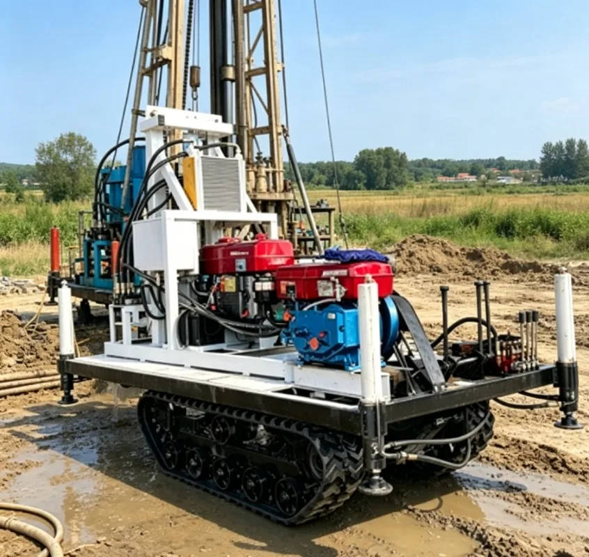 

Yugong Small Water Well Drilling Rig 50m 80m Depth Portable Diesel Borehole Drilling Machine for Farm Irrigation
