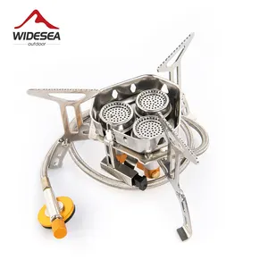 Widesea-Canopping Tourist burner, Big Power gas stove, pots, portable furnace, picnic, barbecue, tourism supplies, outdoor recreation 6 Main Sales Gas Fogao - №5