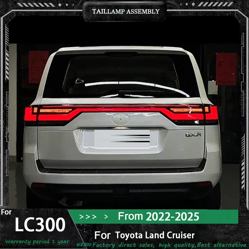 

Car Lights For Toyota Land Cruiser LC300 LED Tail Light 2022-2025 Sequential Turn Signal Brake Light Automotive Accessorie