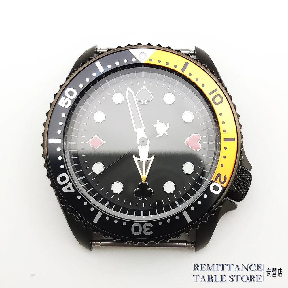 Men\'s Watch Head Sapphire Glass Japan NH35 Automatic Mechanical Poker Dial Waterproof Stainless Steel Diving Luxury Clock