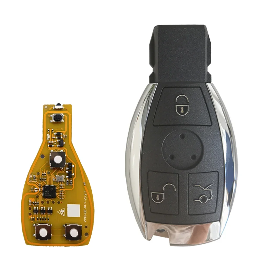 SUPERKEY For Mercedes Benz V3.2 PCB Xhorse VVDI BE Key Pro 315MHz/433MHz 3/ 4 Buttons Remote Key Chip Improved Version Smart