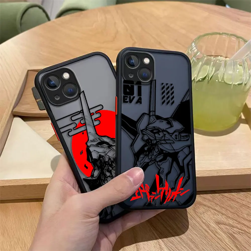 Mecha N-Neon G-Genesis 01 02 غطاء ماتي جراب هاتف ل ممن لهم رينو 14 14F 13 13F 8T 8 8Z 7 7Z 6 6Z 5 5F 4 4F لايت 2F 2Z حافظة من البولي يوريثان