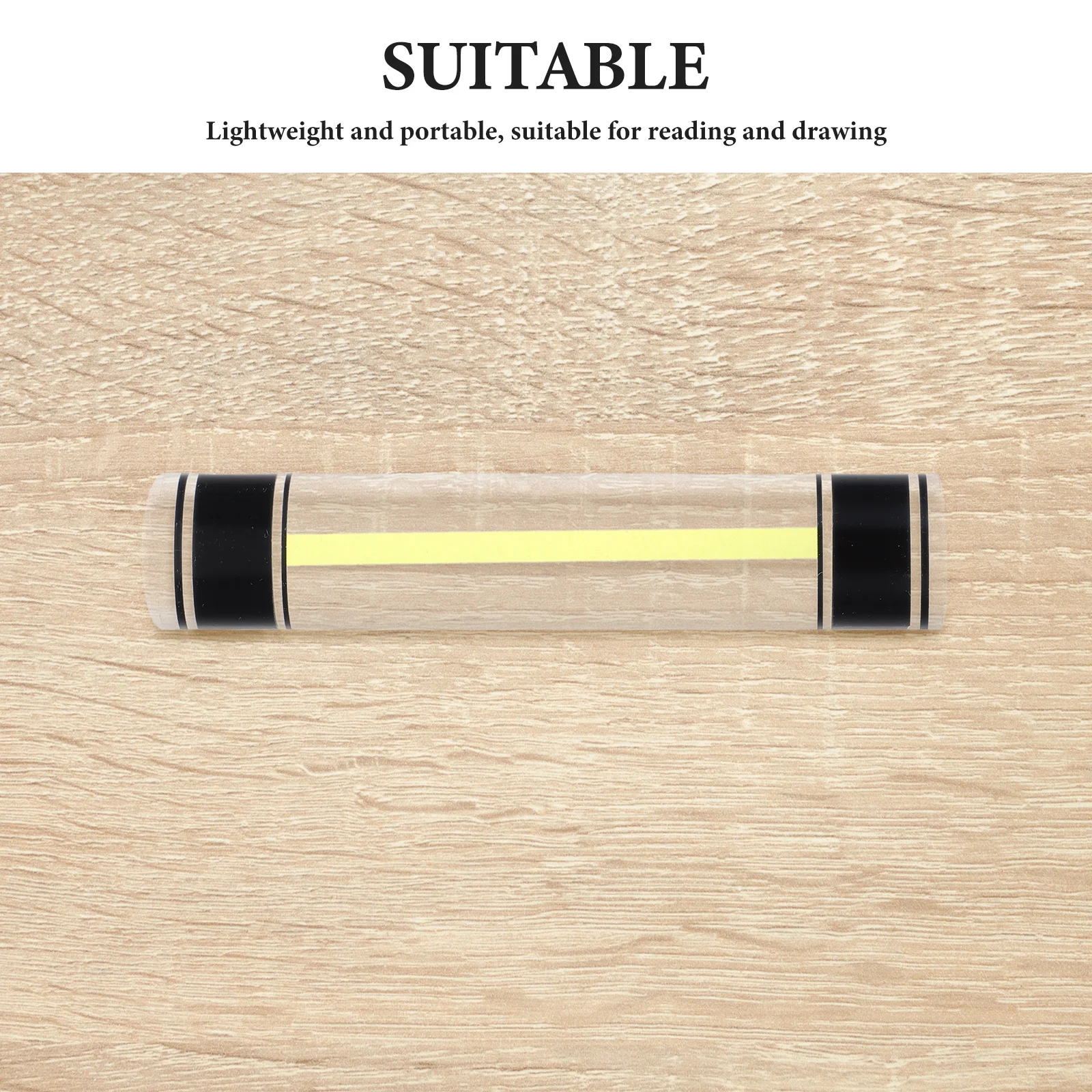 6 Inch Acrylic Magnifying Ruler Clear Reading Tool For Books Maps Blueprints Cross Stitch Patterns Transparent Measuring Guide