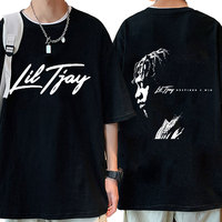 Rapper Lil Tjay Destined 2 Win Music Album T-shirt Men Women Fashion T Shirt Hip Hop o-neck Casual T Shirts Streetwear Male