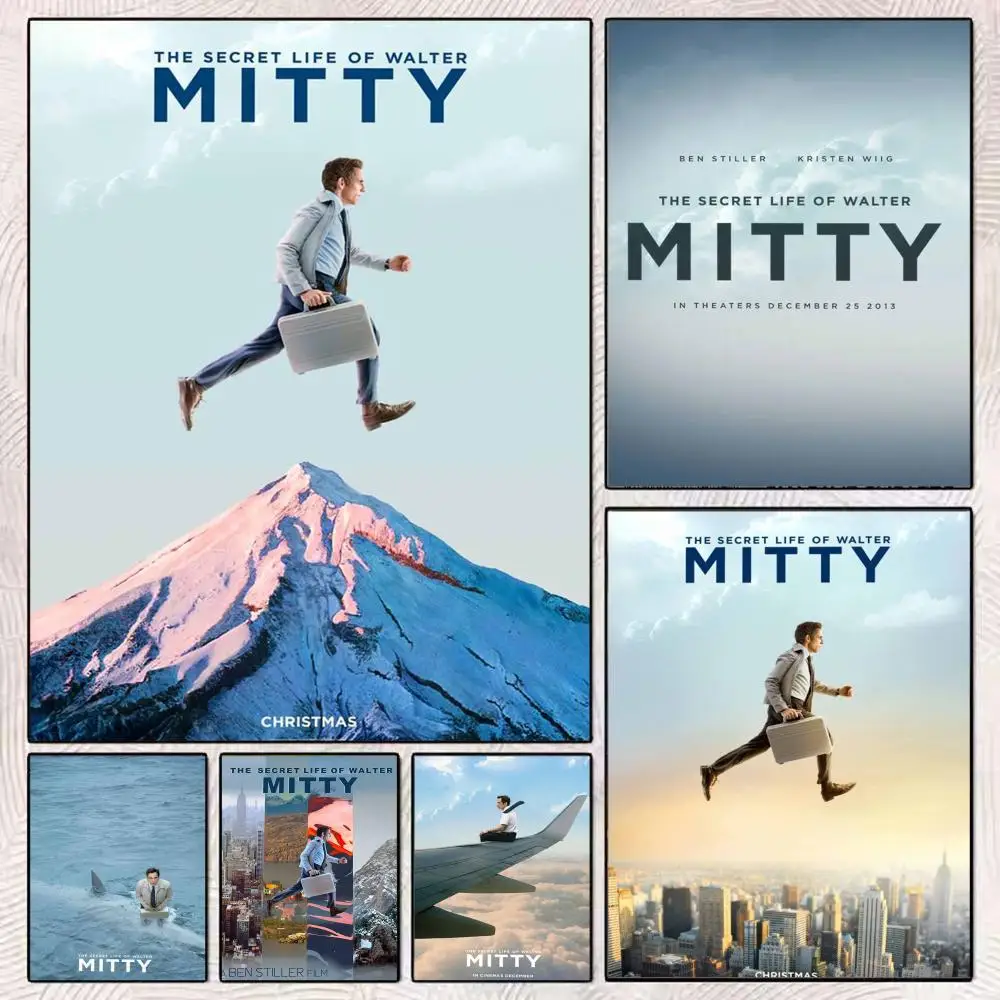 Movie S-Secret Life Walter Mitty Poster PP Wall Decor Posters Celebrity Art Prints Aesthetic Wall Art Bedroom Office Home Gift