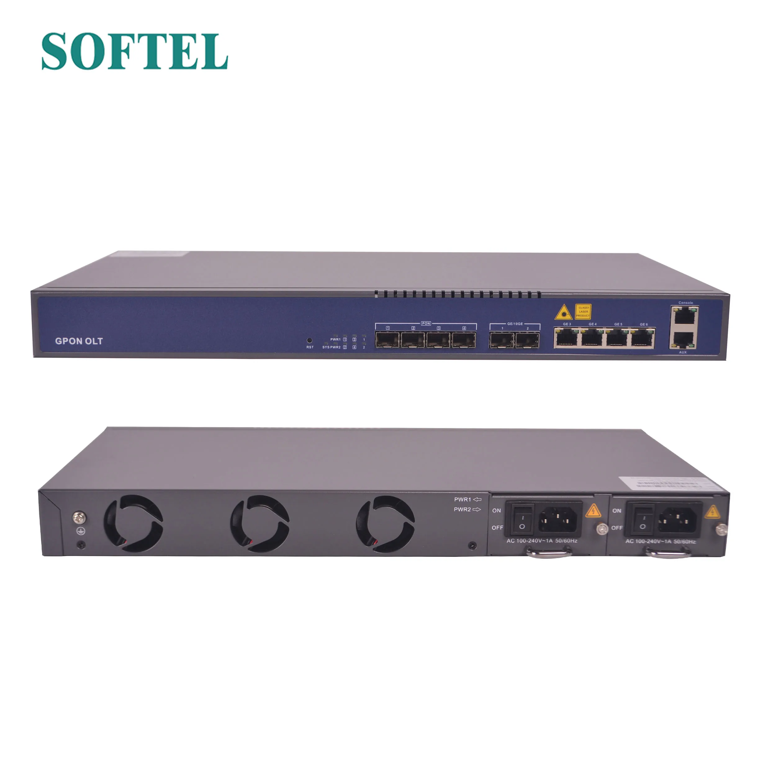 SOFTEL VSOL GPON OLT 4 Ports with C++++ SFP in Stock Fast Delivery