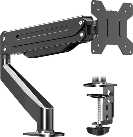 Fully Adjustable Gas Spring Monitor Arm Desk Mount for 17-35 Inch Screens, Supports up to 24.25 lbs