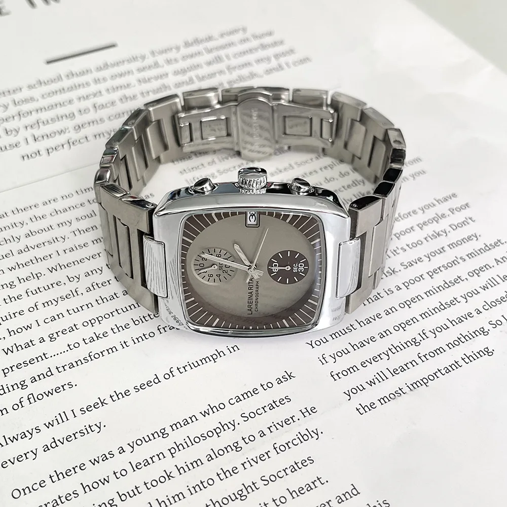 New stylish steel watch, no gender, high-value couple gift, male and female quartz watch, high-quality luxury watch
