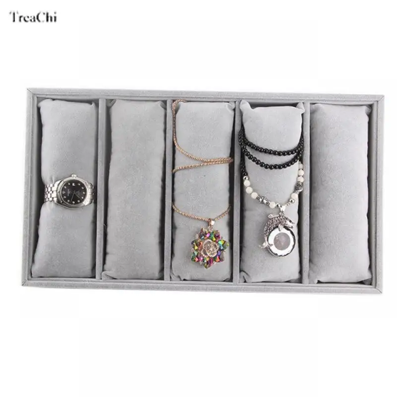 4/8/12 Grids Watch Display Stand Bracelet Holder Organizer Watches Storage Jewelry Pillow Holder Jewelry Display Tray