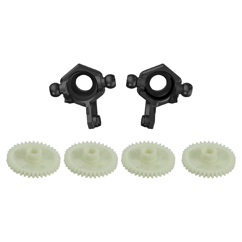 2 Set RC Car Part: 1 Set Main Drive Gear 38T & 1 Set Front Steering Cup Wheel Seat