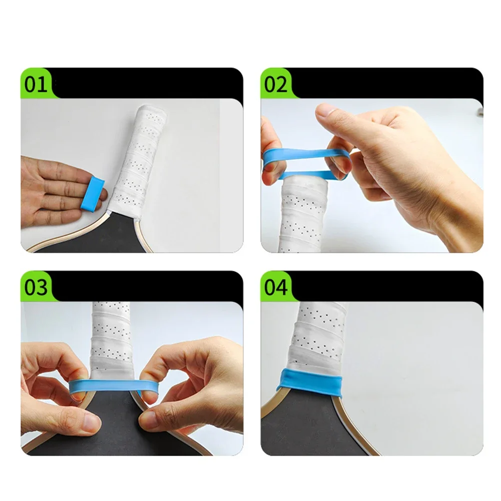 

Racket Handle Cover Racket Grip Bands Secure Fixation For Grips Vibration Dampening Features Washable And Reusable Bands