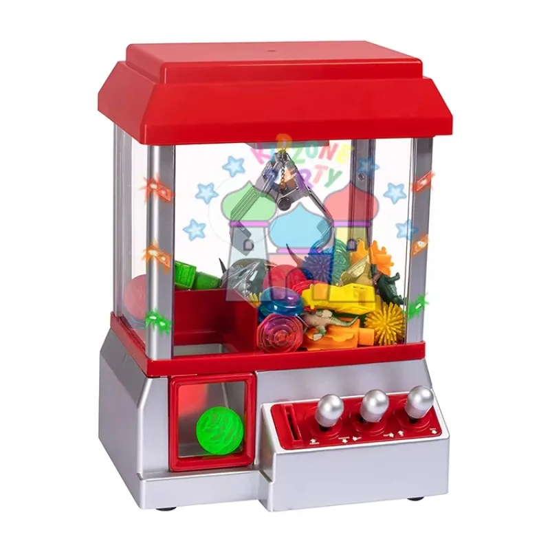 

STLF Wholesale Kids' Electric Toy Claw Machine Candy Plush Animals Grabber Prize Dispenser Fun Vending Toy for Children