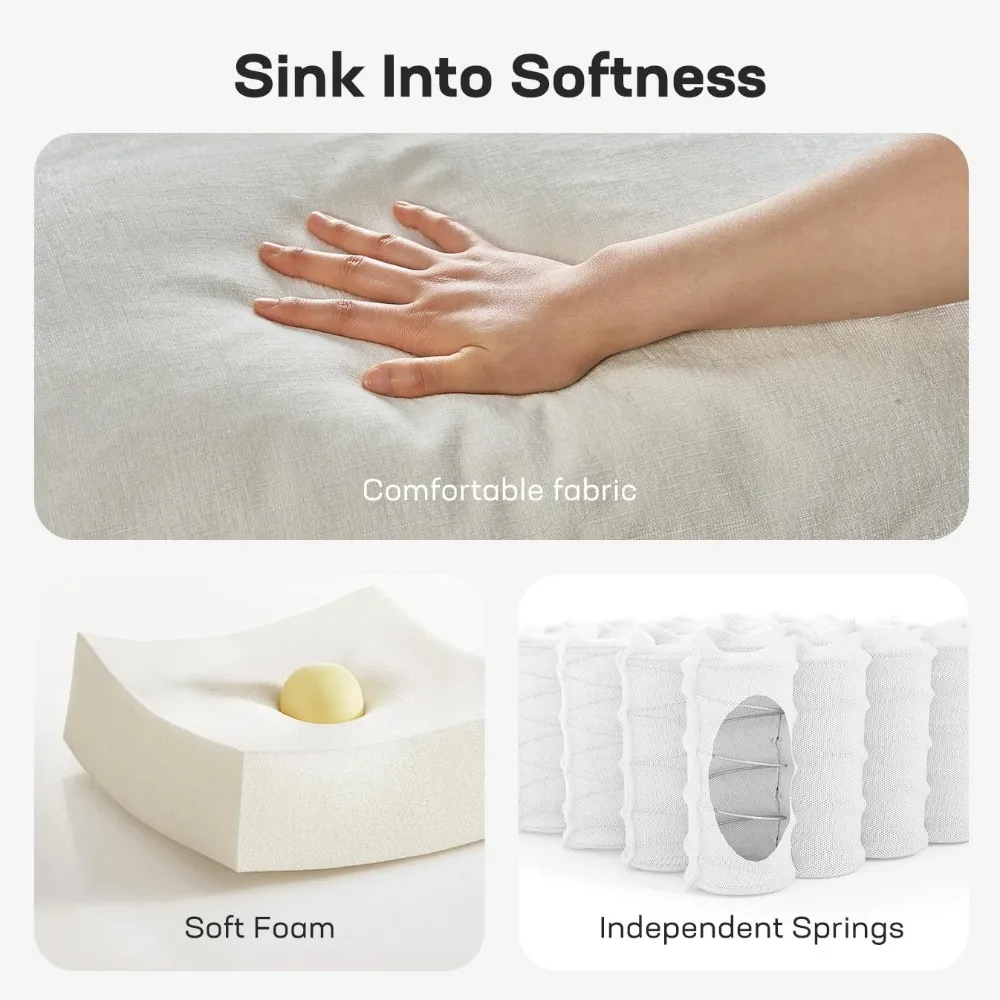 Full Size Memory Foam Sleeper Sofa with USB Ports and Removable Covers, Loveseat for Living Room