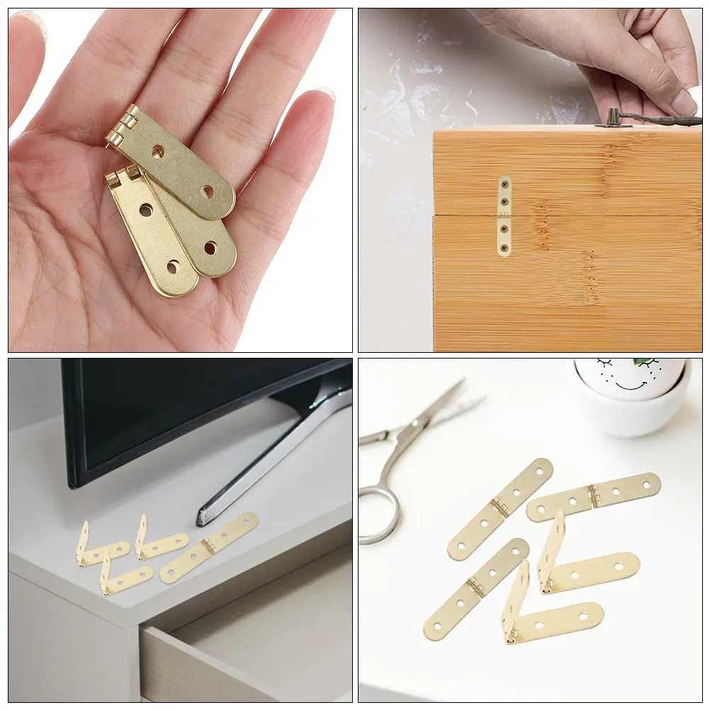 

20Pcs Hinges Small Vintage Hinges Metal Jewelry Box Replacement Wooden Box Doors Hardware Vintage Hinge Door Hinge