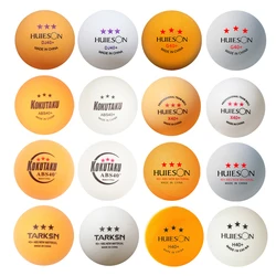 10pcs Huieson 3 Stars Ping Pong Balls 40+ New ABS Material High Quality Professional Durable Table Tennis Ball for Training