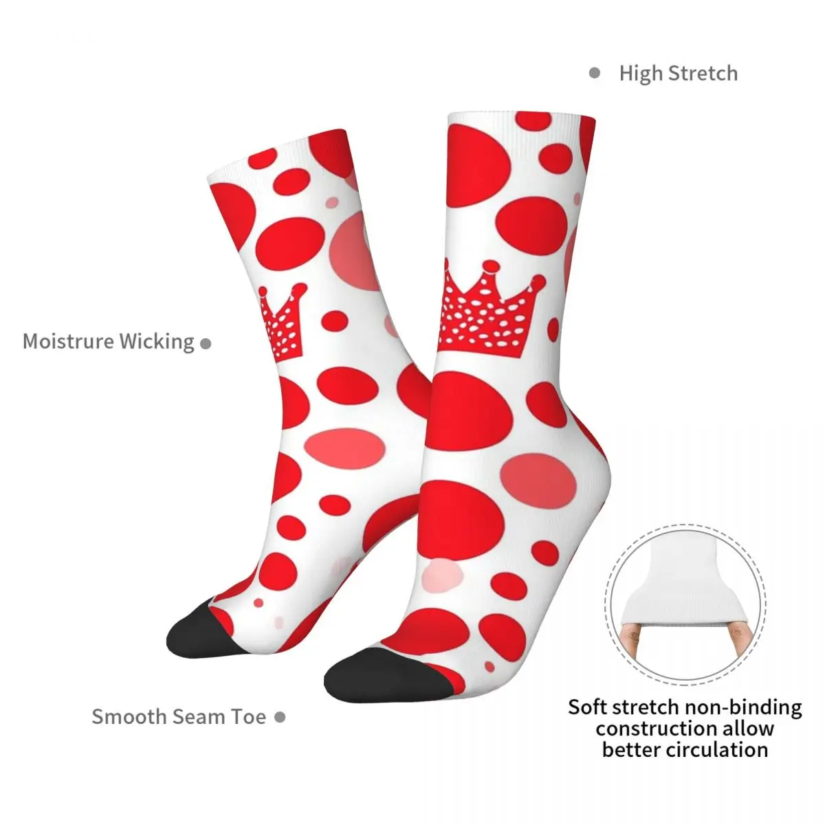 Royal Bubbles Socks Harajuku High Quality Stockings All Season Long Socks Accessories for Unisex Birthday Present