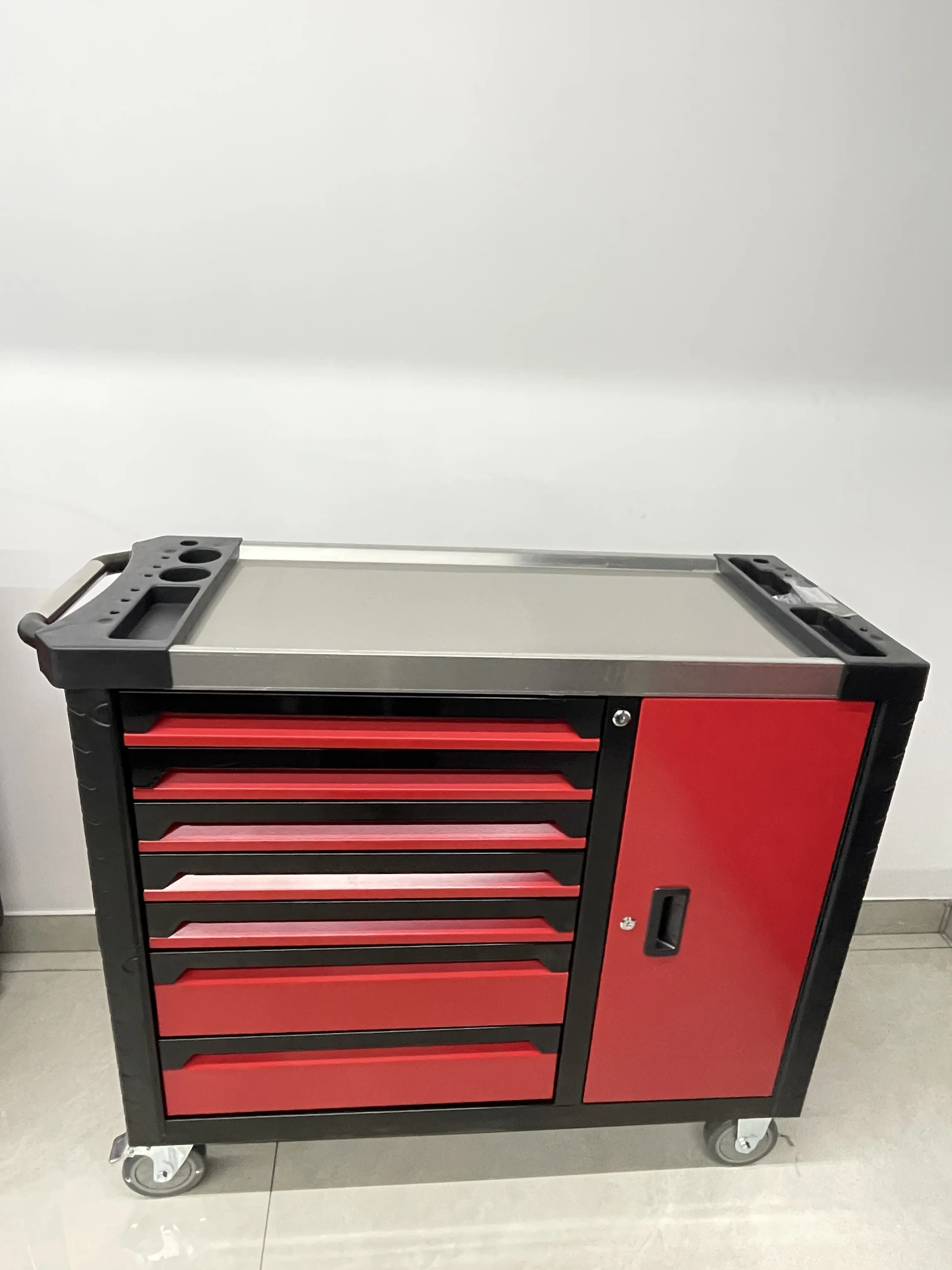 Tool Trolley Cabinet for Storage Auto Tools Set Cart Tool Set Tray Truck Auto Repair Workshop Hardware Toolbox Cart Repair